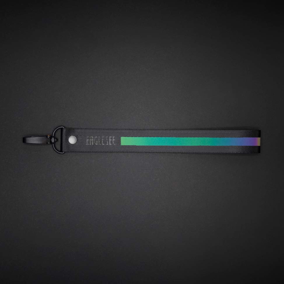 Medium Green Text Line Lanyard
