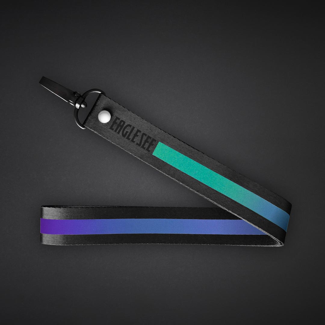 Large Green Text Line Lanyard