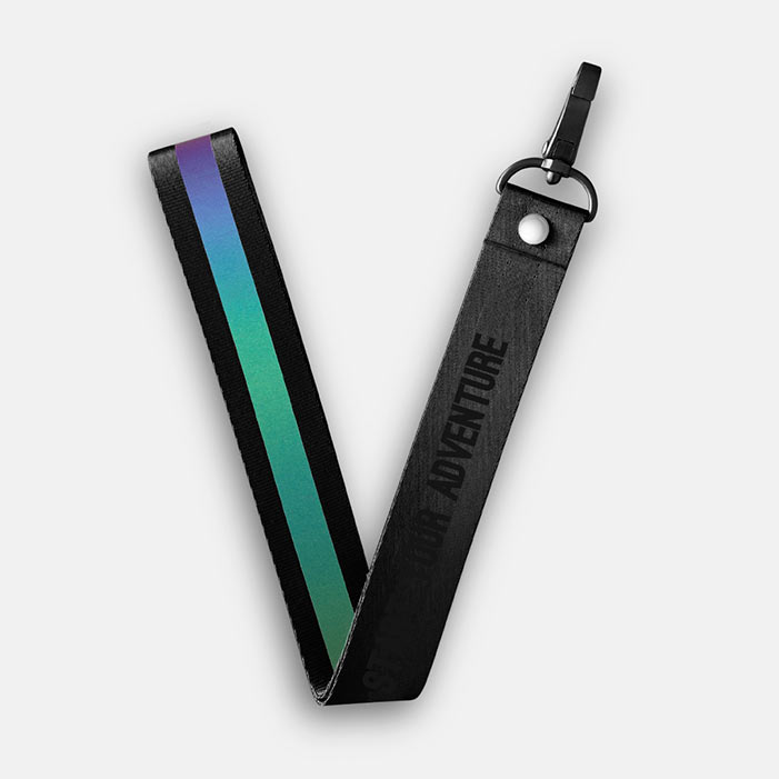 Large Green Text Line Lanyard