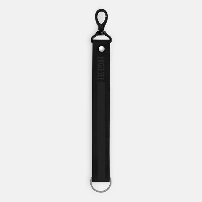 Medium Black Text Linee Lanyard 