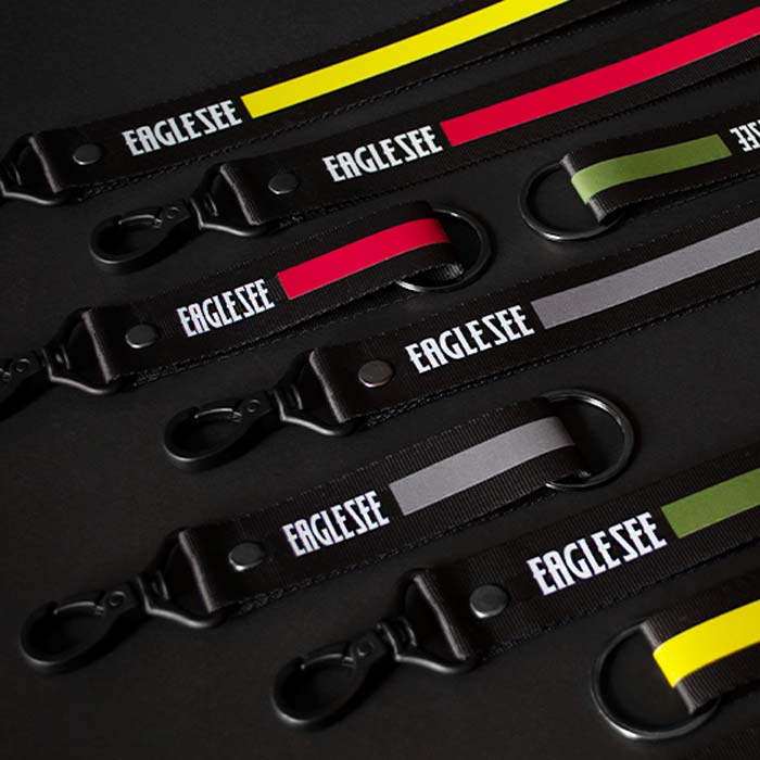 Medium Black Eagle Linee Lanyard