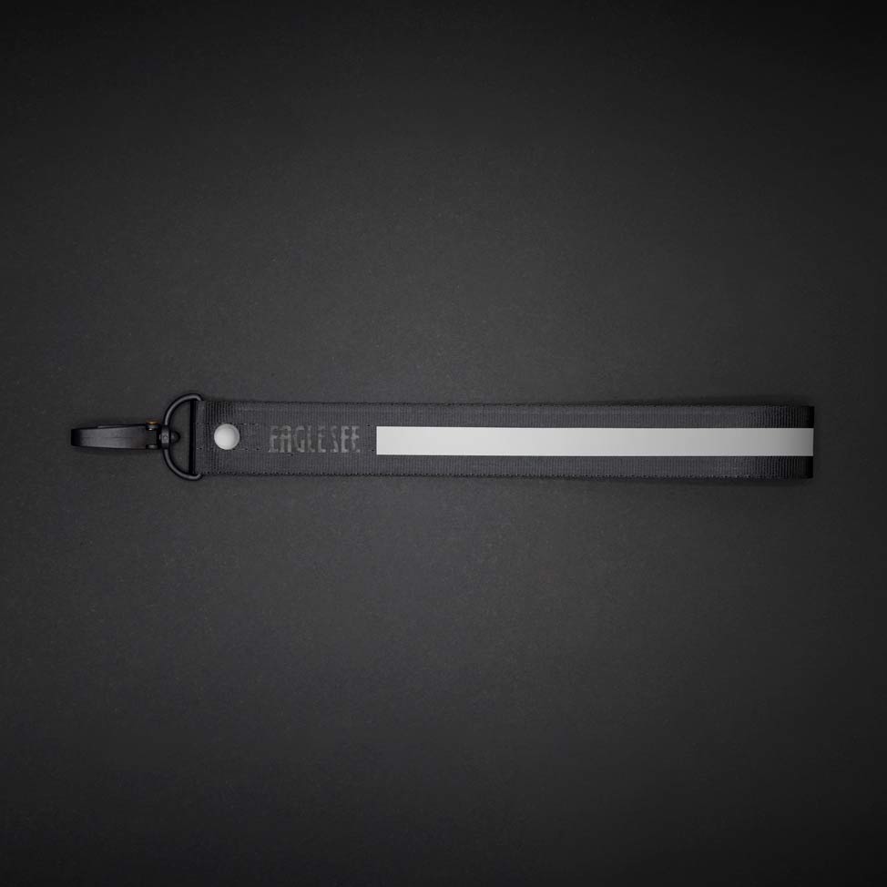 Medium Silver Text Line Lanyard