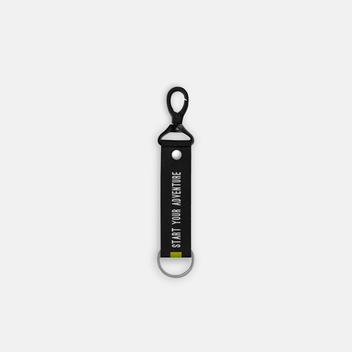 Small Yellow Text Line Lanyard