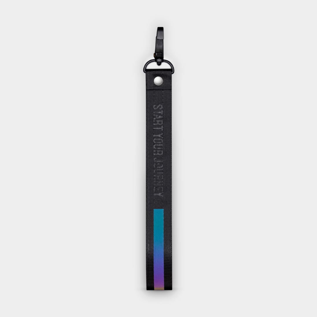 Medium Green Text Line Lanyard