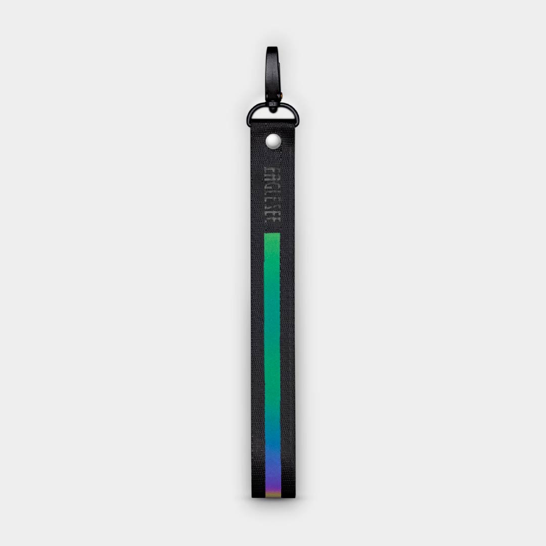 Medium Red Text Line Lanyard