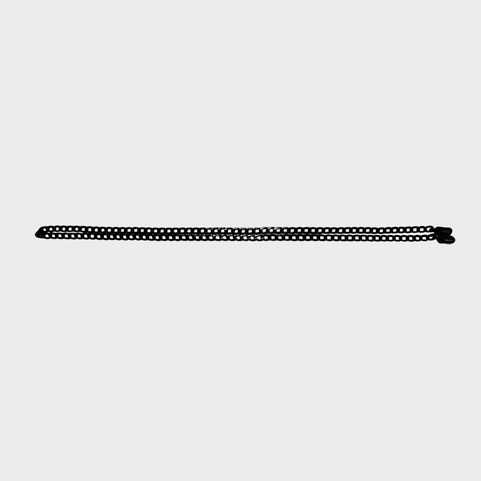 Small Black Cartier Woven chain 2