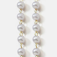 White Pearl + Gold Chain