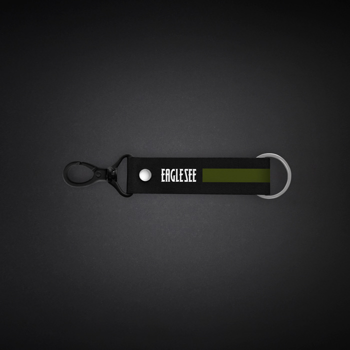 Small Green Text Line Lanyard