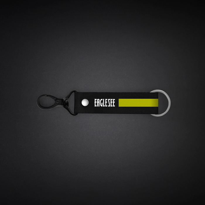 Small Yellow Text Line Lanyard