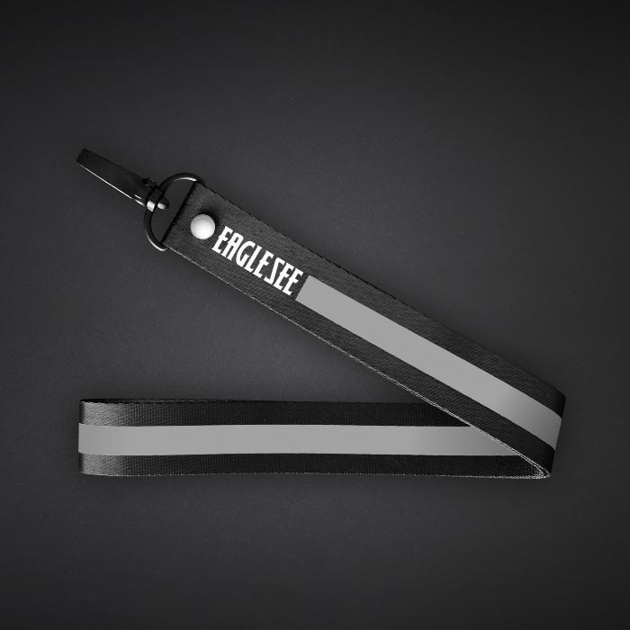 Large Dark Grey Eagle Line Lanyard